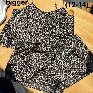 Leopard Print Cami and Shorts Set